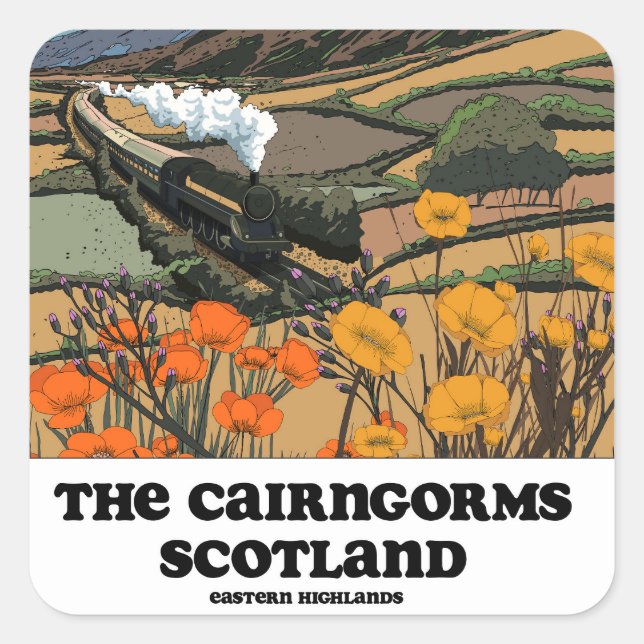 The Cairngorms Scotland  Square Sticker (Front)