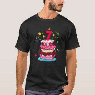 The Cake 7th Birthday  7 Years Old Birthday Boys G T-Shirt