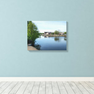 The Calder & Hebble Navigation, Wakefield Canvas Print