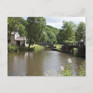 The Caldon Canal Consall Staffordshire Postcard
