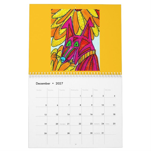 The Calendar of Colourful Dogs (Dec 2027)