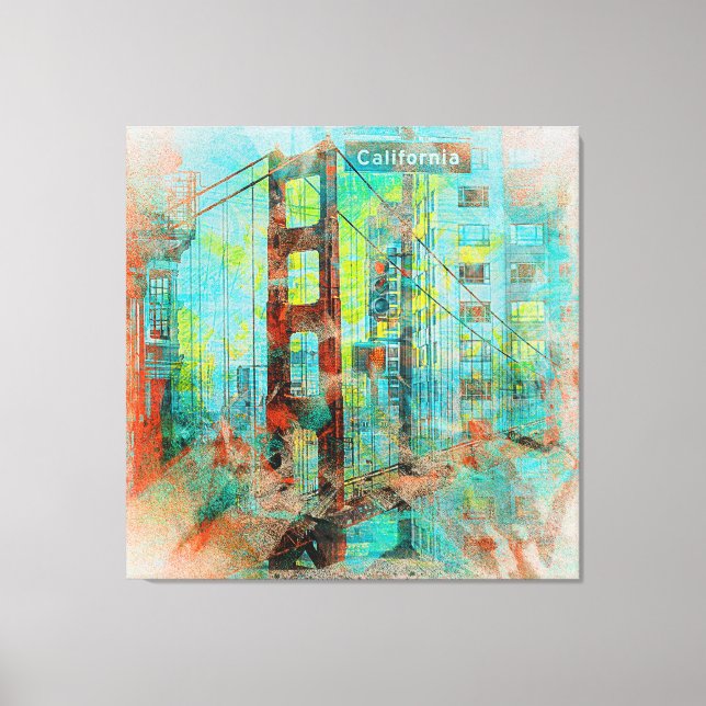 The California Love Bridge of SanFrancisco Canvas Print (Front)