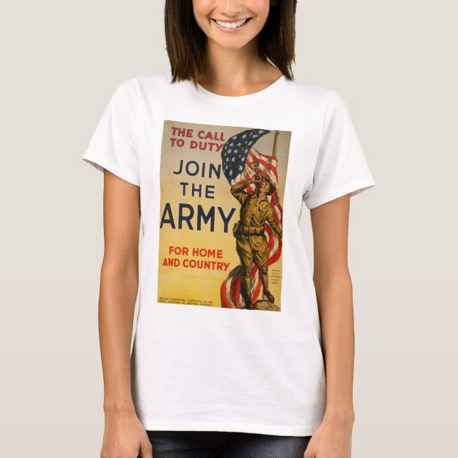 The Call to Duty - Join the Army T-Shirt (Front)