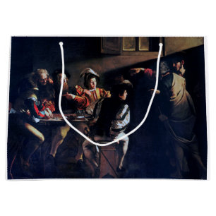 The Calling of Saint Matthew, Caravaggio Large Gift Bag