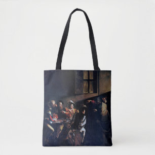 The Calling of Saint Matthew, Caravaggio Tote Bag
