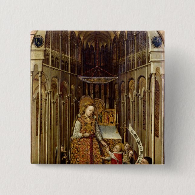 The Calling of the Virgin 15 Cm Square Badge (Front)