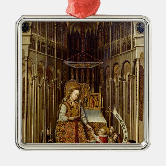 The Calling of the Virgin Metal Tree Decoration (Front)