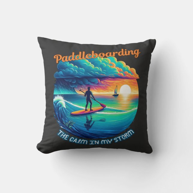 The calm in my storm - paddleboarding cushion (Front)