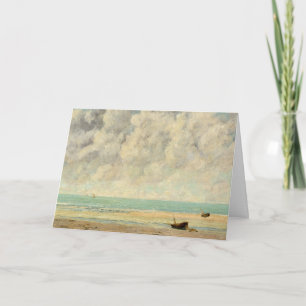 The Calm Sea by Courbet: Blank Card