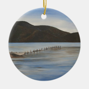 The Calm Water of Akyaka Ceramic Tree Decoration
