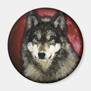 The Calm Wolf Magnet