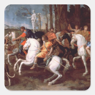 The Calydonian Boar Hunt, 1637-38 Square Sticker