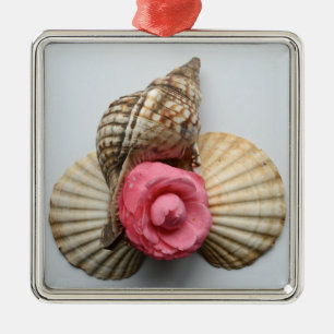 The Camellia And The Shells Metal Tree Decoration