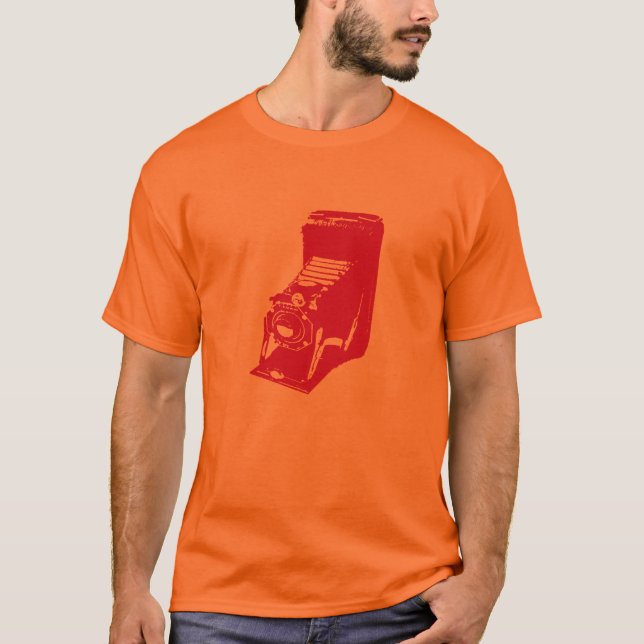 the camera - hot orange T-Shirt (Front)