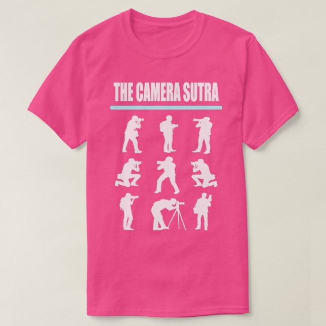 The Camera Sutra Funny Camera  T-Shirt (Design Front)