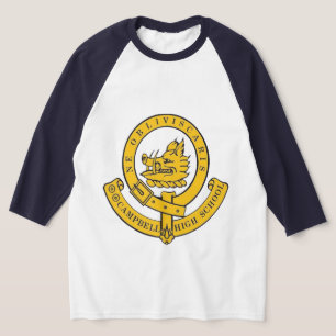 The Campbell High School arty kid raglan tee