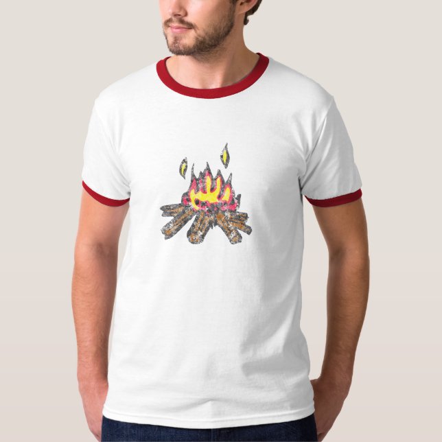 The Campfire Ringer T-Shirt (Front)