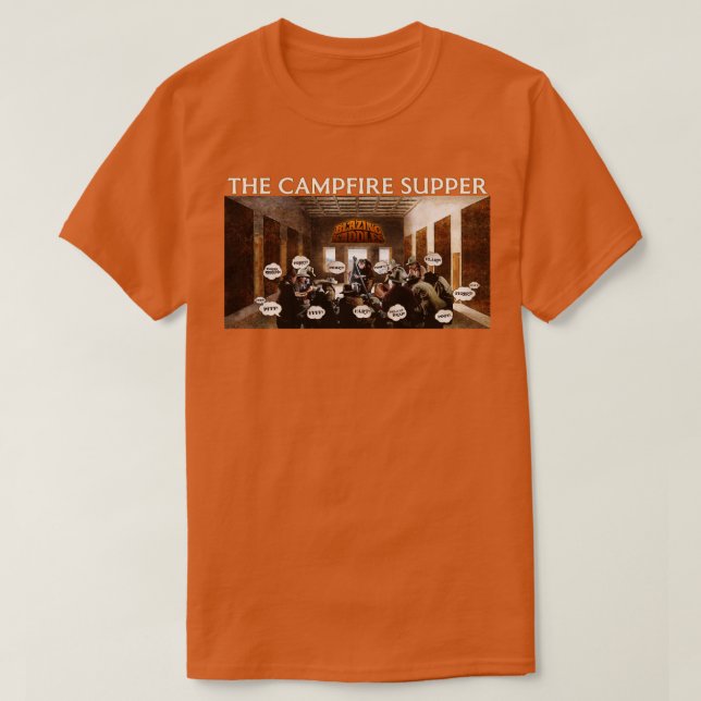 The Campfire Supper Blazing Saddles Fart Scene T-Shirt (Design Front)