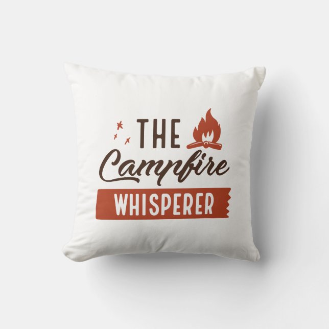 The Campfire Whisperer Cushion (Front)