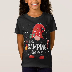 The Camping Gnome Matching Family Christmas Gnome  T-Shirt