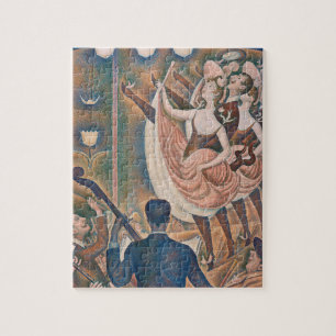 The Can-can Seurat Neo Impressionist Pointillist Jigsaw Puzzle