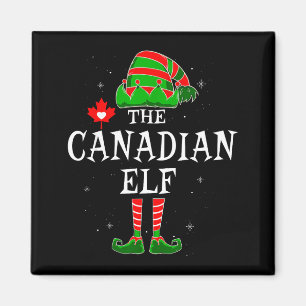 The Canadian Elf Group Matching Family Christmas C Magnet