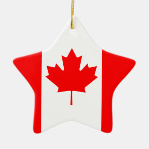 The Canadian Flag, Canada Ceramic Tree Decoration