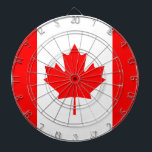 The Canadian Flag - Canada Souvenir Dartboard<br><div class="desc">The Canadian Flag - Canada Souvenir is a great gift for those who love Canada or those who have a Canadian heritage. Colours, red and white with Canadian red maple leaf.</div>