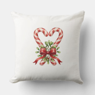 The Candy Cane Heart Cushion