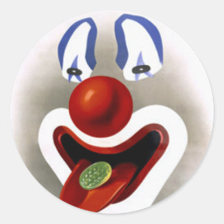 The Candy Clown Classic Round Sticker