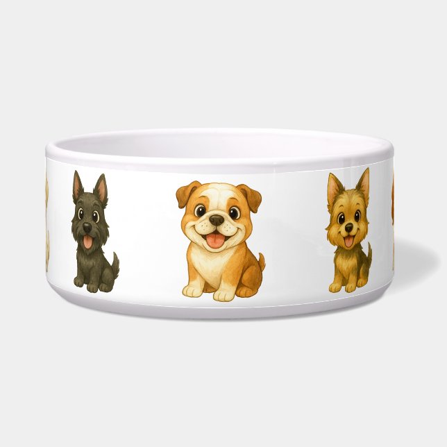 The "Canine Cavalcade" Menagerie: Diverse Breeds (Front)