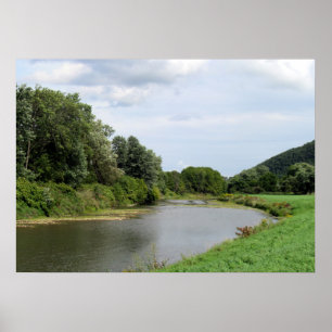 The Canisteo River in Addison, New York Poster