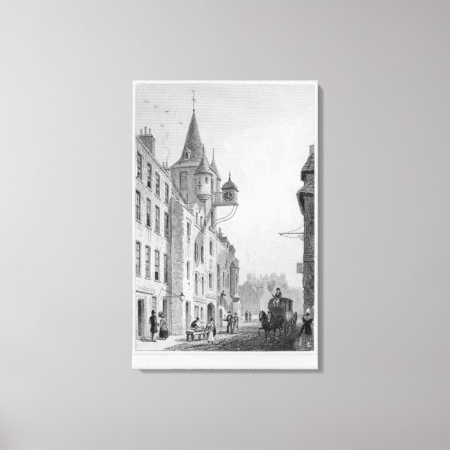 The Canongate Tolbooth, Edinburgh Canvas Print (Front)