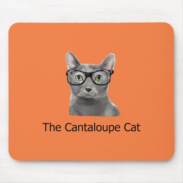 The Cantaloupe Cat Logo Mousepad (Front)