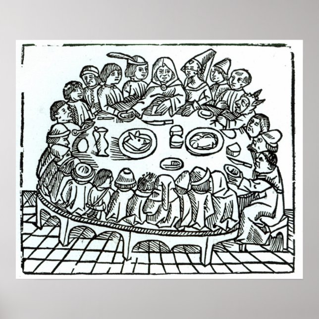 The Canterbury Pilgrims Poster (Front)