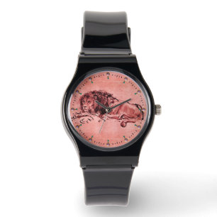 THE CAPE LION LYING DOWN, Antique Pink Red Watch