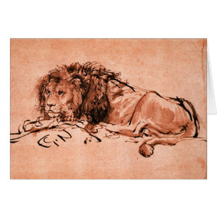 THE CAPE LION LYING DOWN ,Pink Black
