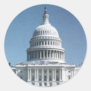 The Capitol Dome Classic Round Sticker