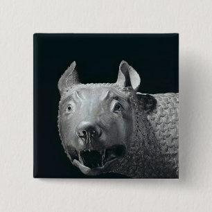 The Capitoline She-Wolf 15 Cm Square Badge