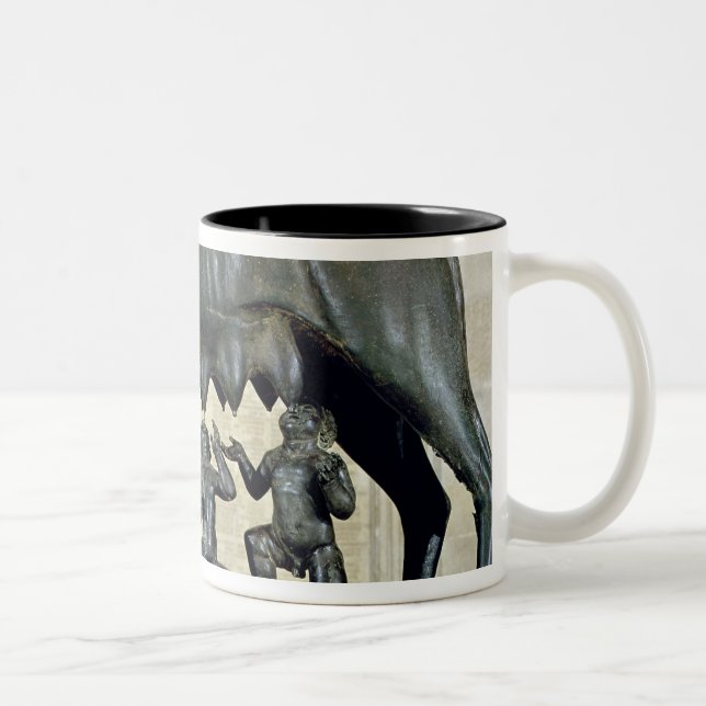 The Capitoline She-Wolf Two-Tone Coffee Mug (Right)