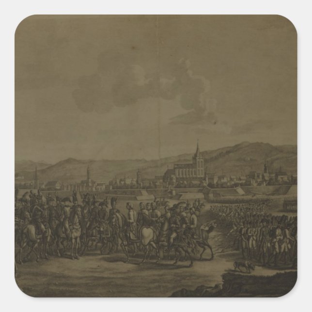 The Capitulation of Ulm in October 1805 Square Sticker (Front)
