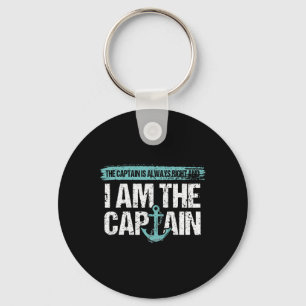 The Captain Is Always Right - Fun Boot Captain Gif Key Ring