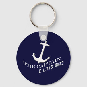 the captain is always right key ring
