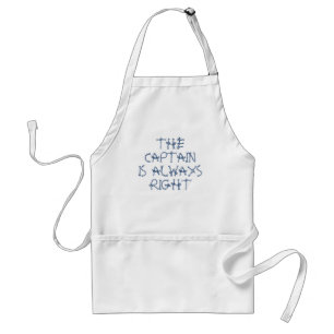 The Captain is always right nautical sailing rope Standard Apron