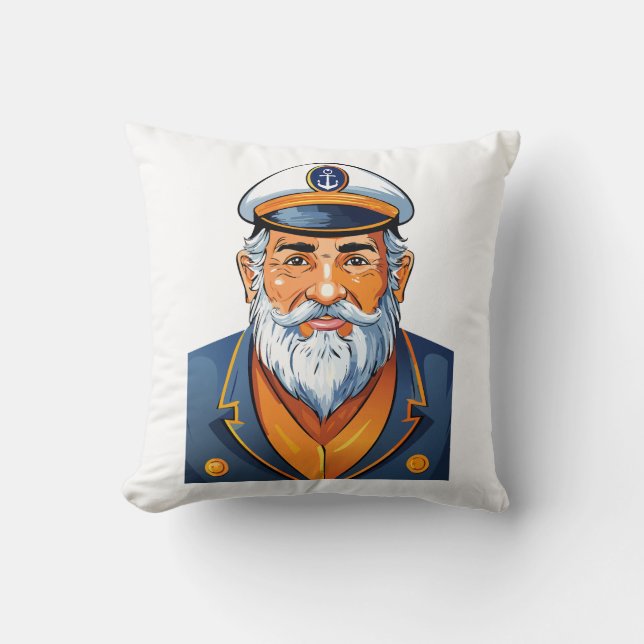 The captain of the ship cushion (Front)
