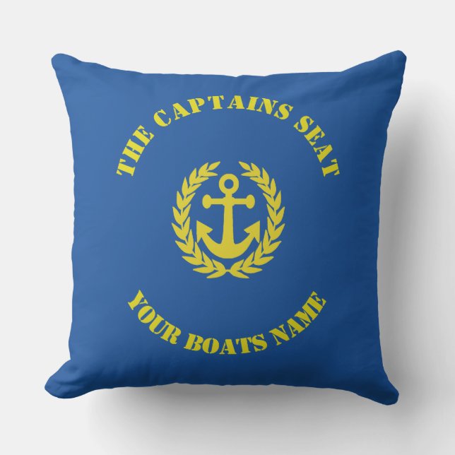 The captains seat boats anchor design cushion (Front)