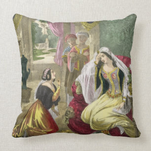 The Captive Hebrew Maid that Waited on Naaman's Wi Cushion
