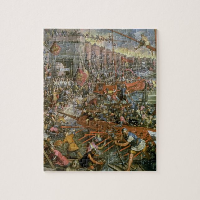 The Capture of Constantinople in 1204 (oil on canv Jigsaw Puzzle (Vertical)