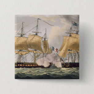 The Capture of La Clorinde, February 26th 1814, en 15 Cm Square Badge