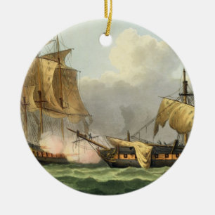 The Capture of La Vengeance, August 21st 1800, eng Ceramic Tree Decoration